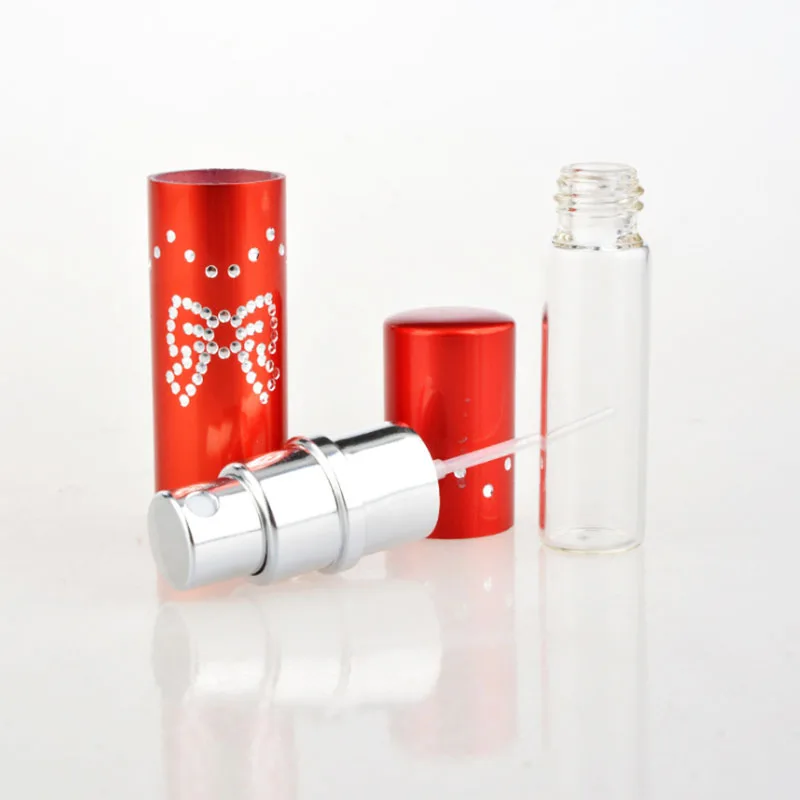 Мини-флакон для духов 5 мл Заправляемый Алюминиевый распылитель портативный