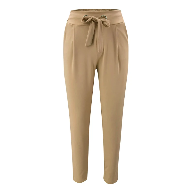 Брюки Карандаш Vicabo женские с эластичным поясом офисные черные брюки до щиколотки