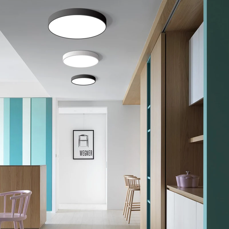 12W 18W LED Ceiling Lamp 5CM Ultra-Thin Round Light For Balcony Living Room Bedroom Kitchen Hallway Lighting Decoration | Освещение