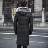 leather mens sheepskin genuine jacket men 2020 warm duck down winter coat long chaqueta cuero hombre 22008 yy800