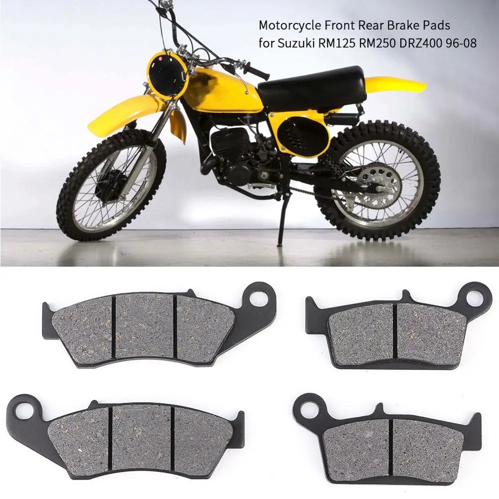 4 шт. передние и задние тормозные колодки для мотоцикла железная универсальная