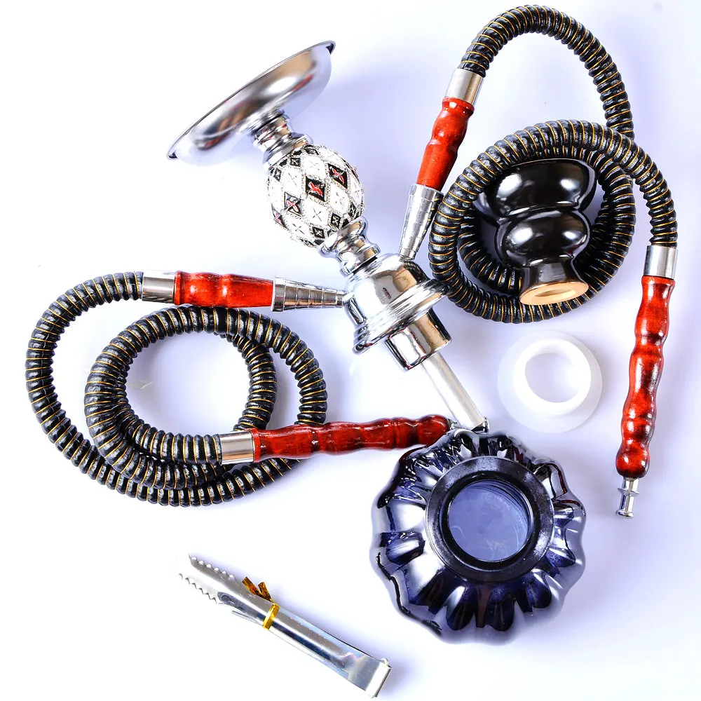 Портативный Стеклянный бриллиант с двойным шлангом керамические бриллианты