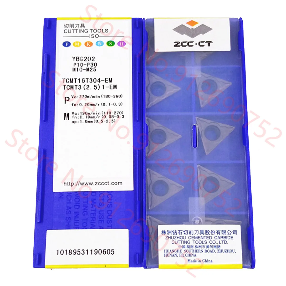

TCMT16T304 TCMT16T308-EM YBG202 ZCC.CT карбидная вставка