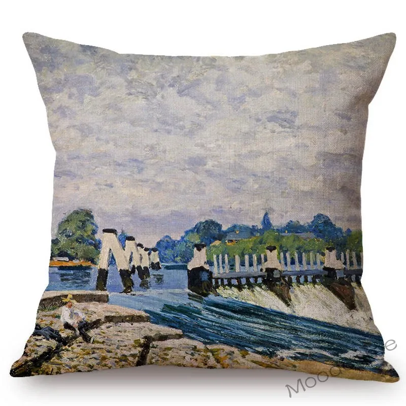 Импрессионизм мастер Альфреда Sisley известная картина маслом деревня пейзаж