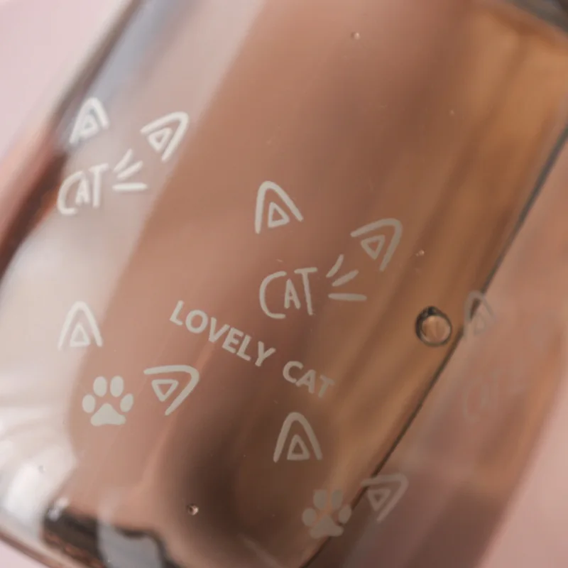 400 мл прекрасный кот пластиковая чашка креативный открытый студенческий