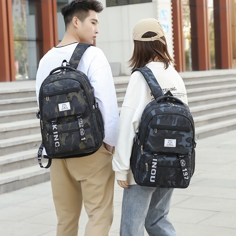 Мужской и Женский Повседневный Рюкзак новая камуфляжная Молодежная Спортивная
