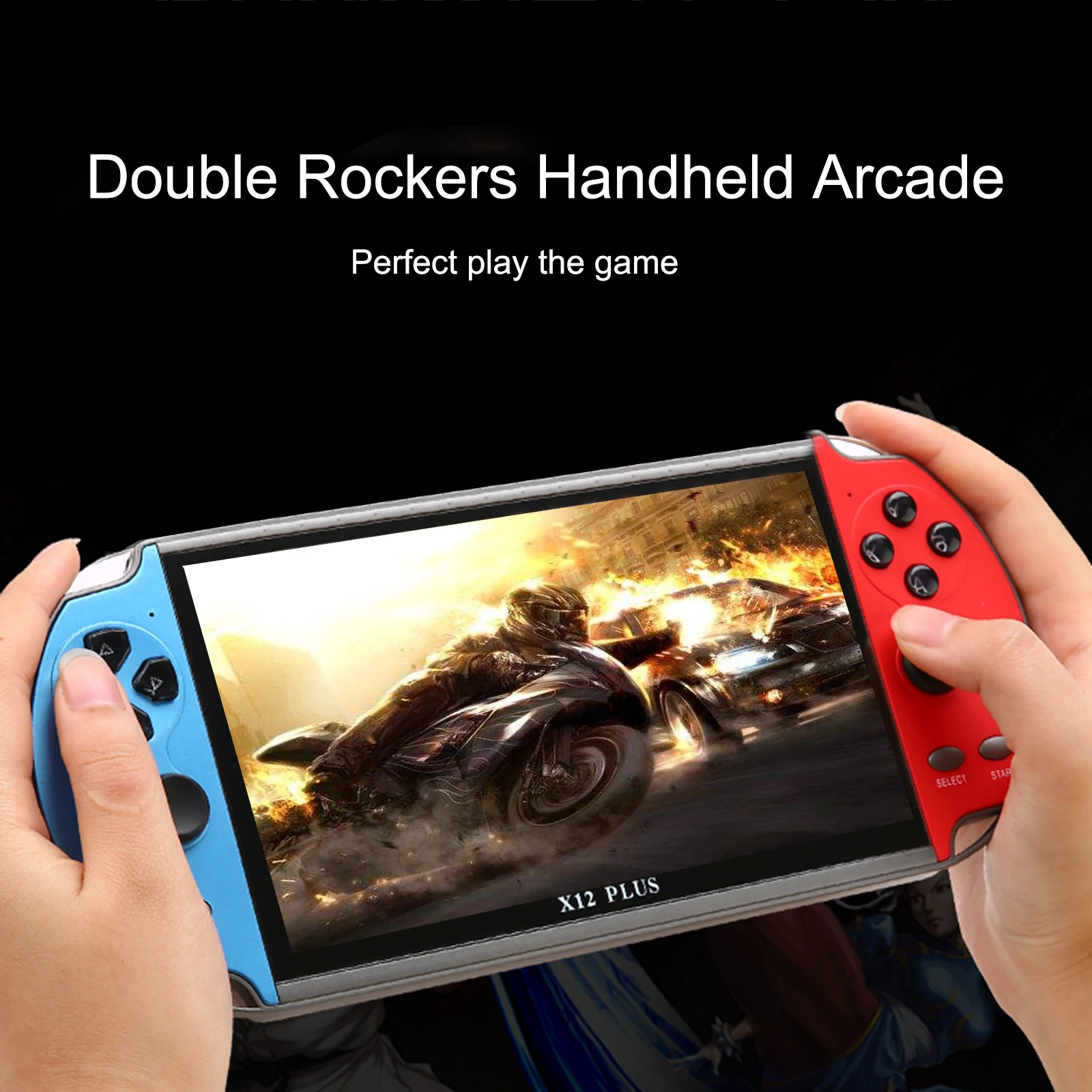 Docooler 7-дюймовая портативная игровая консоль Double Rocker с поддержкой ТВ-выхода