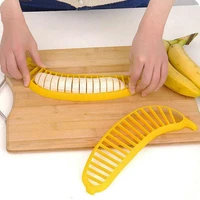 2pcs banana slicer chopper cutter plastic banana make tool fruit sausage cereal cutter plastic banana cutting tools