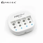 Умное зарядное устройство PALO для аккумуляторов 6F22, устройство для быстрой зарядки литий-ионных батарей 9 В, вилка ЕвропаСША