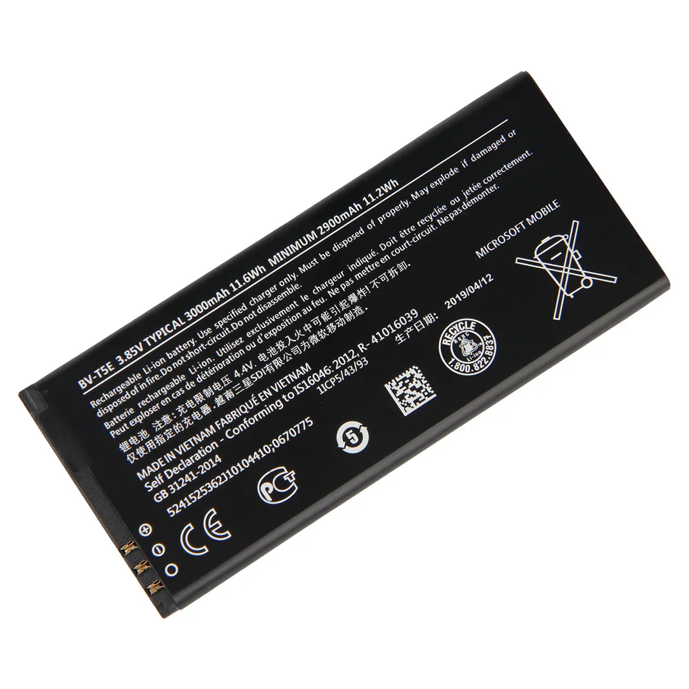 Аккумулятор Yelping BV-T5E для телефона Microsoft Lumia 950 RM-110 RM-1106 McLa |