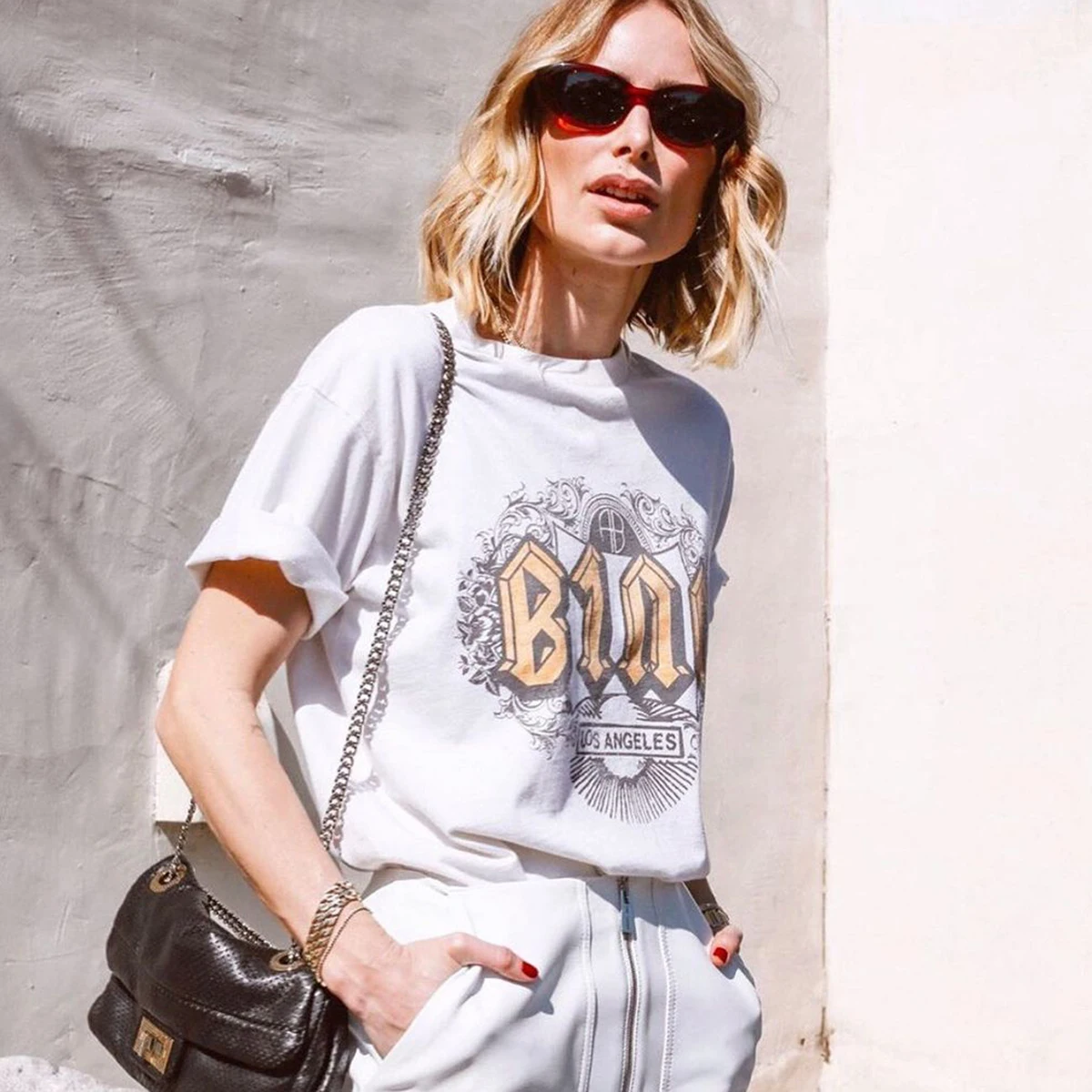 

Letter Ink Tee T-shirt Women Graphic Cotton Rock n Roll Tshirt Tops 2021 Fashion Streetwear Femme T-shirts Shirts