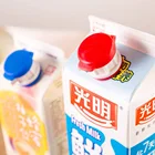 2 шт. силиконовый носик, разделитель для молочного кирпича с крышкой, разделитель потока жидких напитков, удлинитель для хранения рта-синий + красный