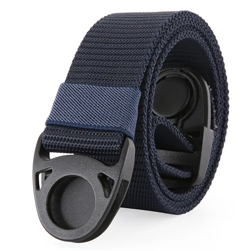 Холщовый ремень TJ-TingJun с пластиковой пряжкой и помпоном без железа