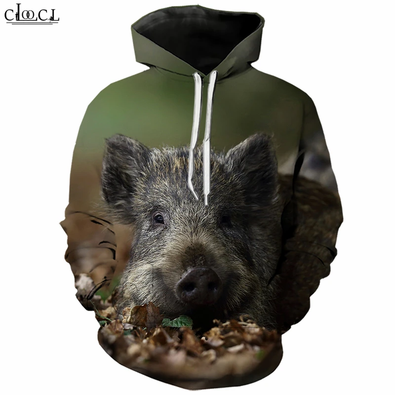 Толстовка с капюшоном для мужчин и женщин стильная смешная кофта 3D принтом диких
