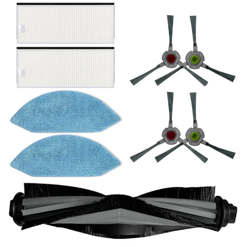 

Roller Brush Main Side Brush Filter Mop Cloths For Ecovacs DEEBOT OZMO U2/U2 Pro Robot Vacuum Cleaner Accs Household Cleaning