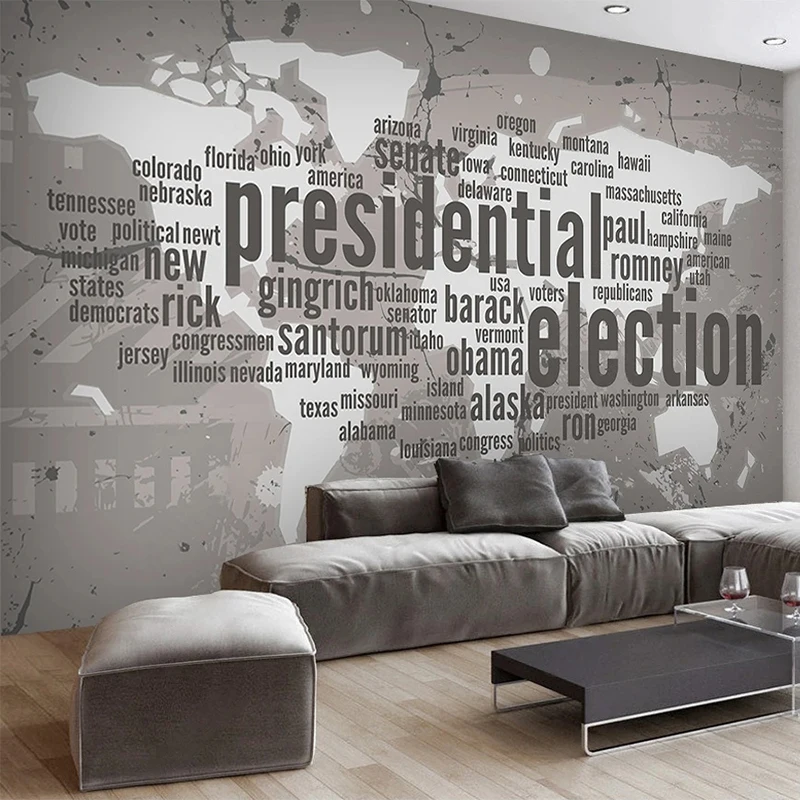 

Custom Mural Wallpaper Modern 3D Map English Alphabet Abstract Photo Wall Paper Living Room Bedroom Home Decor Papel De Parede