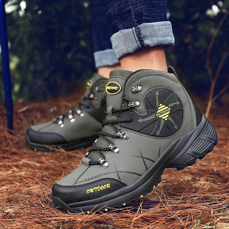 

Trekking Shoes Men Waterproof Hiking Climbing Shoes Man Sports Men Durable Camping Hunting Shoes Outdoor Footwear Max Size 47