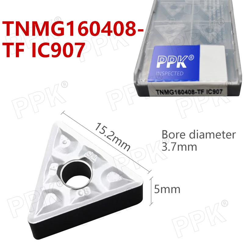 TNMG160408 TF IC907 внешние токарные инструменты карбидная вставка токарный станок