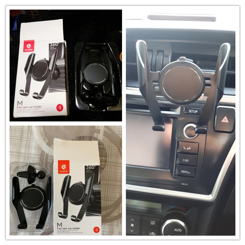 Вращающийся на 360 градусов Автомобильный держатель для смартфона крепление