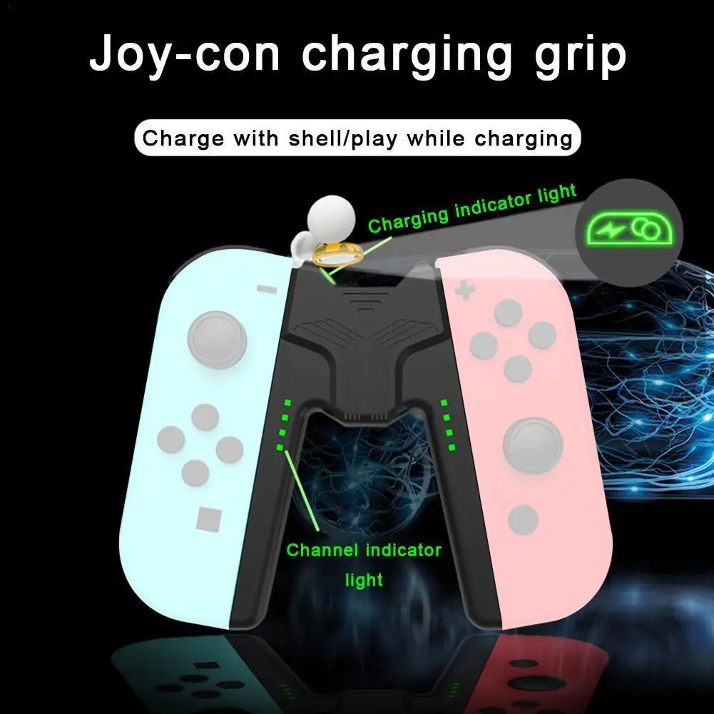 Charging Grip Bracket for Switch Joycon Handle Gaming Controller Grip Charging Station for Nintendo Switch Joy-Con Accessories