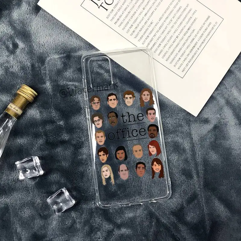 the office funny humor 5 phone case for samsung a51 a71 a21s s10 s9 s8 plus s7 s10e s20 fe lite transparent cover free global shipping