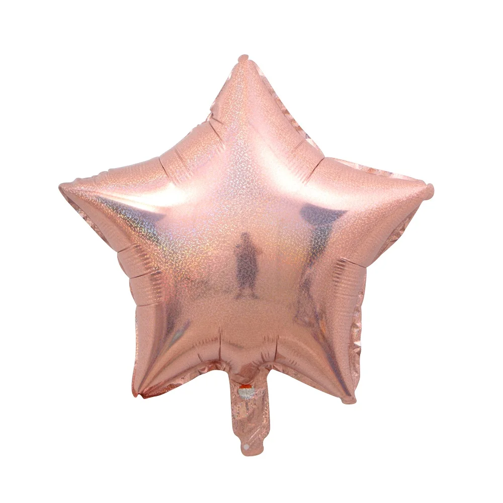 5 шт./лот воздушные шары из металлической фольги 18 дюймов серебристые лазерные