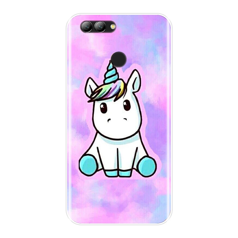 Силиконовый чехол для телефона Huawei Nova 3 3i 3E 2i 2 Lite Plus задняя крышка с милым радужным