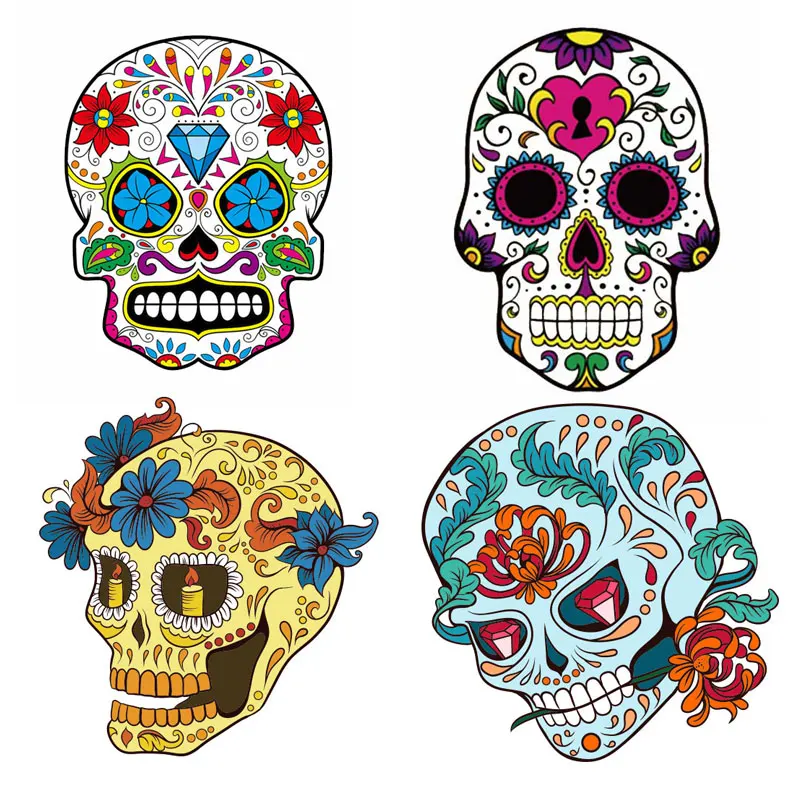 Наклейки ZOTOONE с черепом для железной переводной одежды аксессуары сделай сам