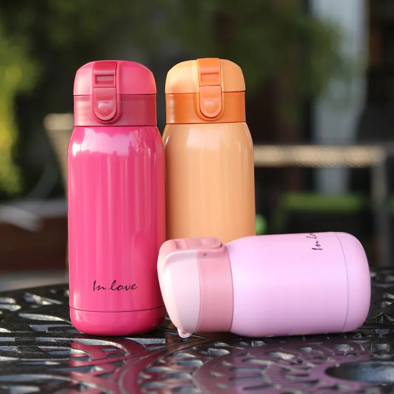 200ml/360ml Cute Portable Kids Water Bottle High Quality Double Walled Thermos Creative Thermal Cup |