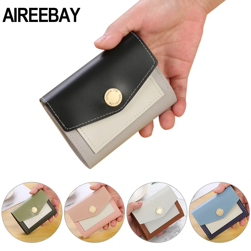 AIREEBAY новый маленький кошелек Женский Повседневный Кошелек в стиле пэчворк
