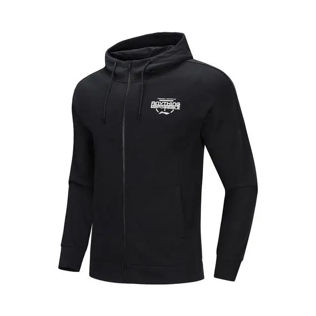 Li-Ning Мужская баскетбольная трикотажная толстовка с капюшоном, теплый зимний флисовый свитер с подкладкой из 72% хлопка и 28% полиэстера, спортивный свитер AWDP667 COND19 - Цвет: AWDP667-3H