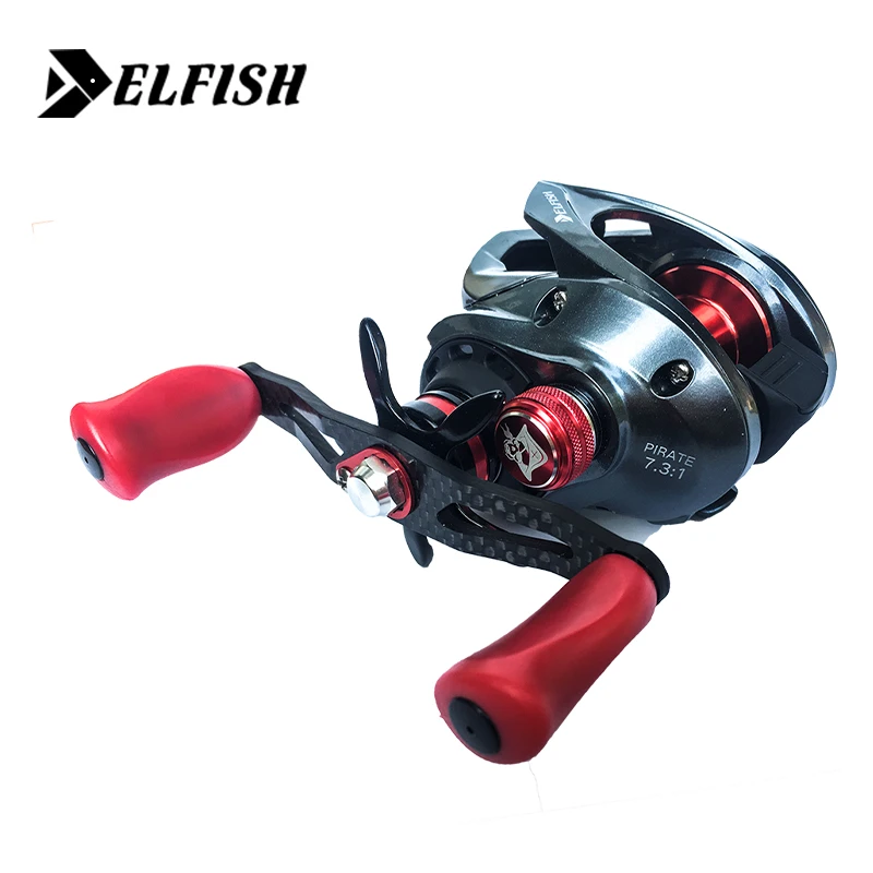 

ELfish Baitcasting Reel 6.3:1/7.3:1 11+1BB Drag 8kg Long Casting Reel Carretilhas Pescaria Carretilha Pesca Moulinet Round Coil