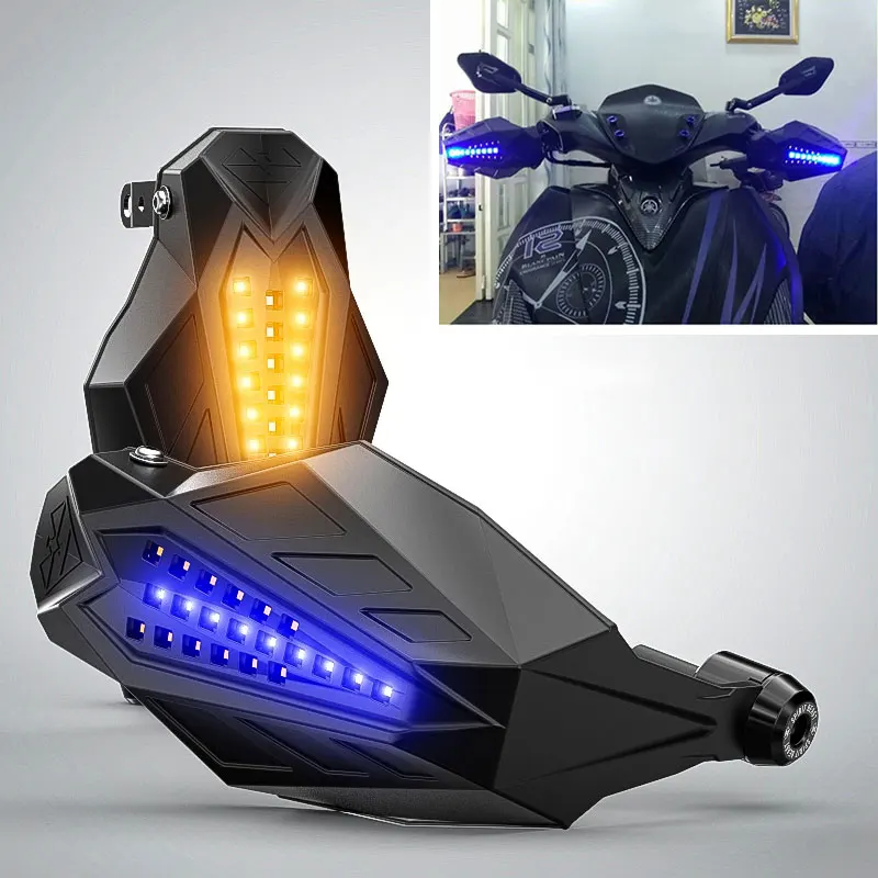 

Motorcycle Hand Guard Windshield Protection LED Light Accessories for Yamaha Mt03 Mt07 Mt09 Mt10 Mt125 Namx 125 155 Nvx Pw50