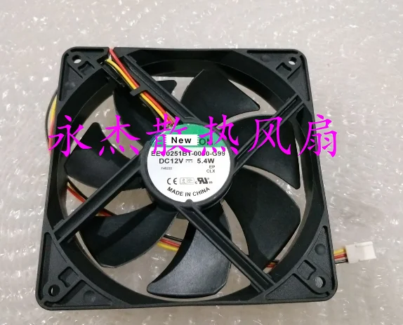 

for SUNON EEC0251B1-0000-G99 Server Cooling Fan DC 12V 5.4W 120x120x25mm 3-wire