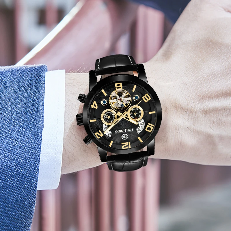 Часы наручные Forsining Мужские автоматические роскошные брендовые дизайнерские