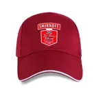 Новая однотонная модная бейсболка водка логотип Smirnoff уникальный дизайн забавная Мужская
