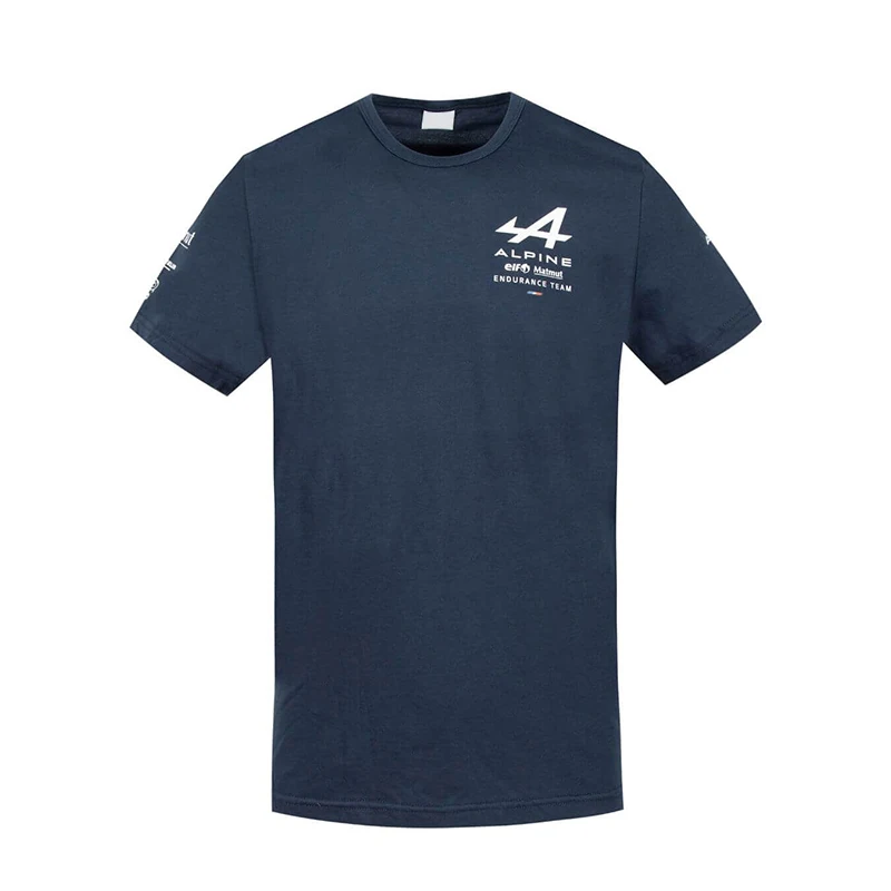 

Alpine F 1team 2021 men's round collar blue and white t-shirt-limited edition