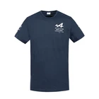 Мужская футболка Alpine F 1team 2021 с круглым вырезом, сине-белая футболка, ограниченная серия