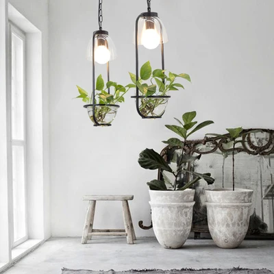 Креативный подвесной светильник с овальной оправой и железным покрытием в