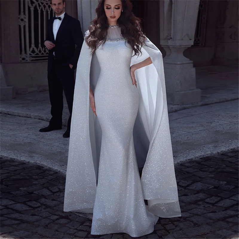 Женское Сетчатое платье-плащ элегантное вечернее облегающее Платье макси с