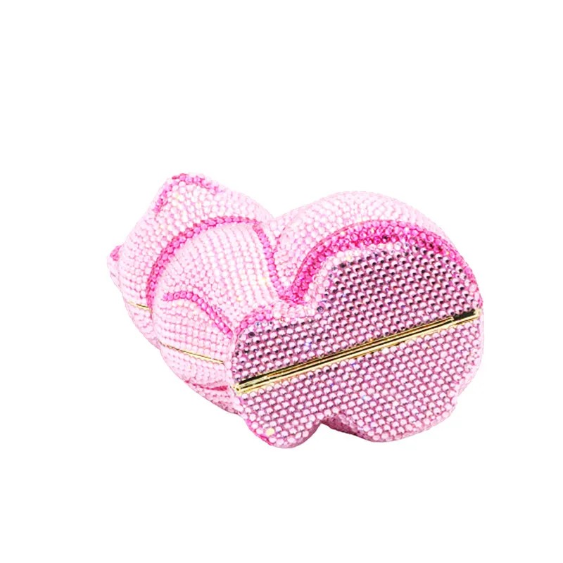 Клатч-минодьер BoutiqueGG в форме милого кота для женщин золотистый клатч с