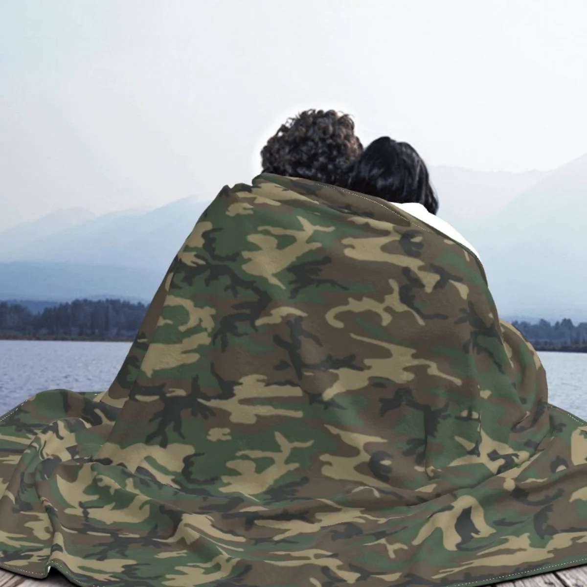 Army Camouflage Camo Blankets Velvet Autumn/Winter Military Popular Super Soft Throw For Home Outdoor Bedspreads | Дом и сад