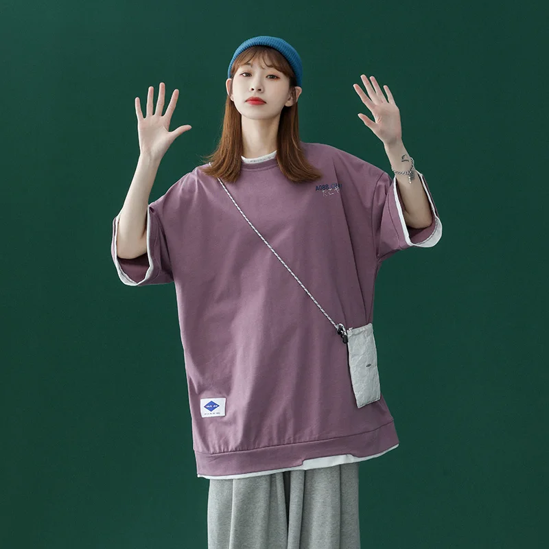 

HENCHIRY летняя новая хлопковая Футболка модная женская модная брендовая Повседневная Уличная стильная футболка с коротким рукавом унисекс св...