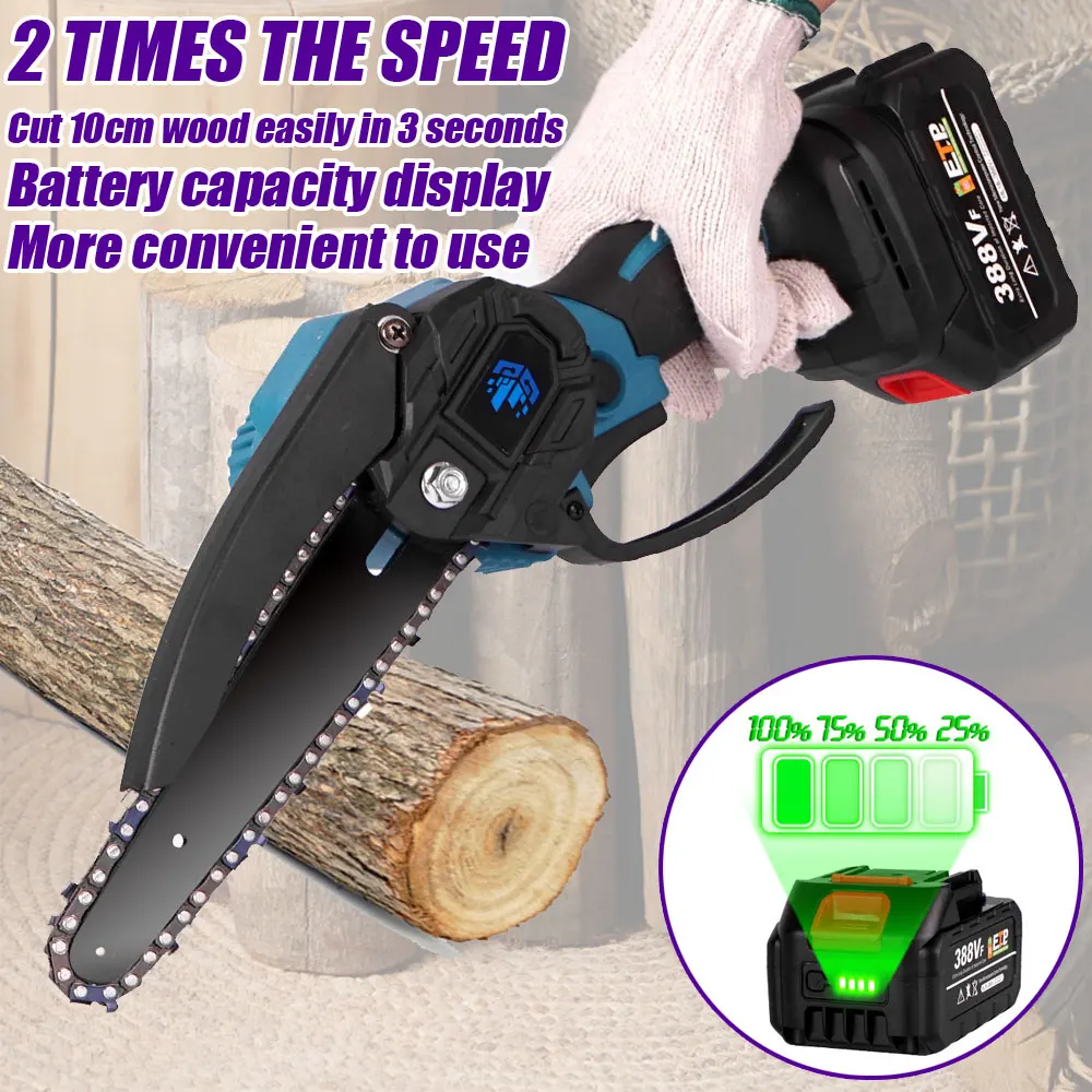 Бесщеточная Электрическая цепная пила 6 дюймов для аккумулятора Makita 18 в