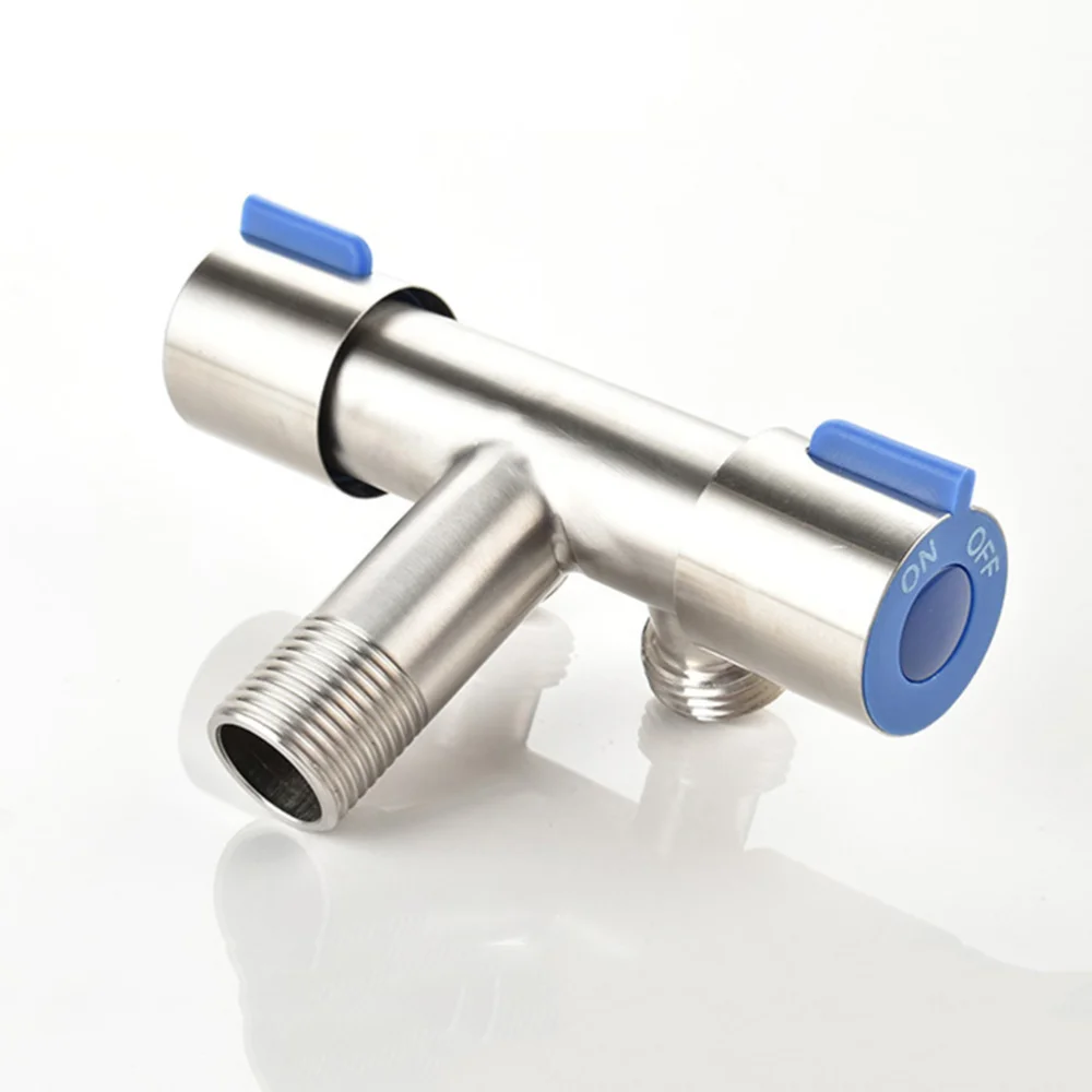 

Bathroom Washing Machine Double Handle Stainless Steel Cold Water