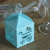 50pcslot candy box wedding gift packaging bags with ribbon mariage anniversaire baby shower eid mubarak party favors for guests