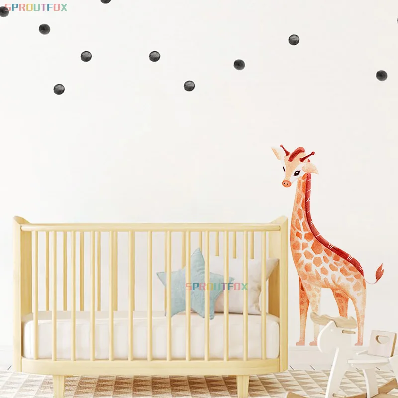 Настенная Наклейка сделай сам с лесными животными и деревьями декор в