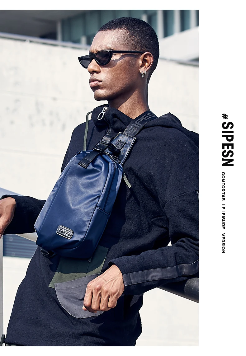 Zoger Japanese street chest bag men's tide brand men's shoulder bag Messenger bag tooling function wind bag fashion Oxford backp