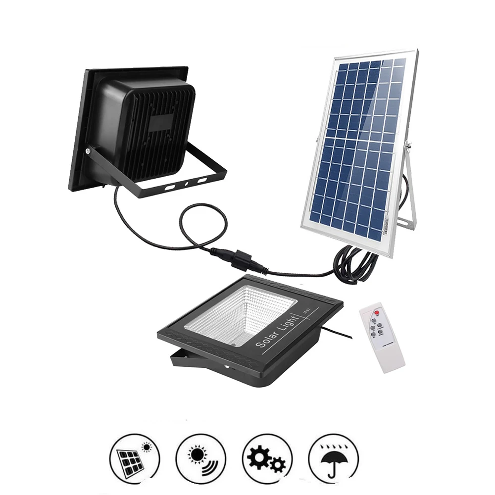 Светодиодный настенный светильник с беспроводной солнечной батареей уличный