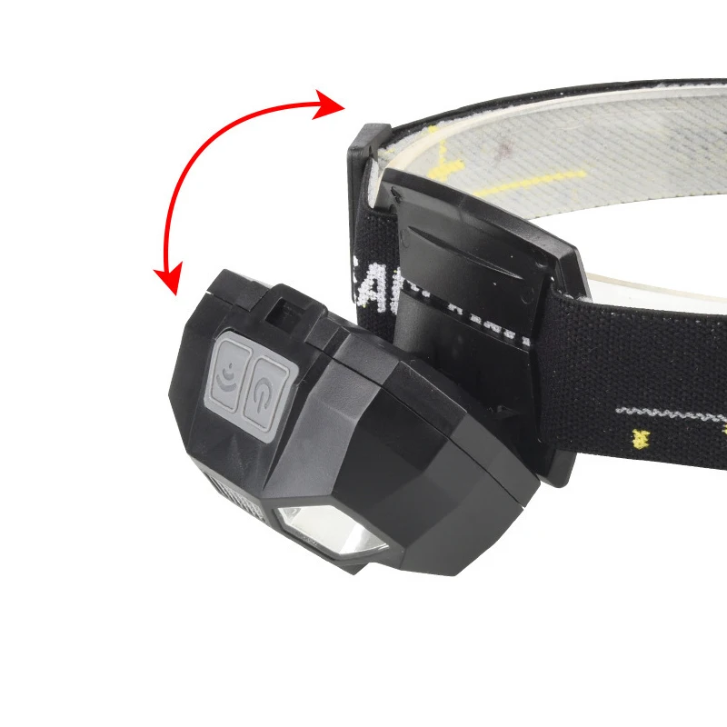 Ультраяркий светодиодный налобный фонарь с датчиком движения мощный